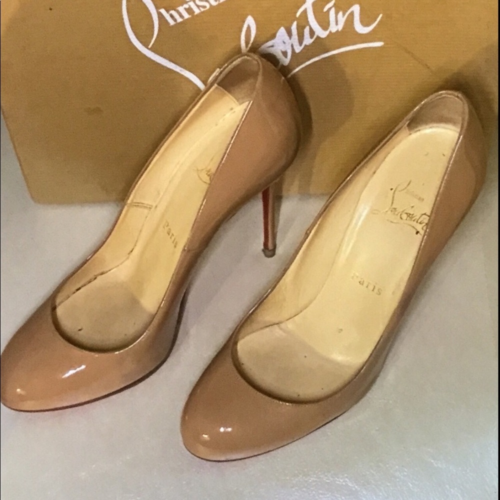 Christian Louboutin nude pumps size 37 1/2
